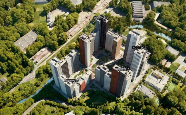 Купить квартиру с балконом в новостройках (ЖК) у метро Тушинская в Москве. Вариант № 1925479, 1, площадь - квм, цена 36061840 рублей