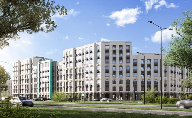 Купить однокомнатную квартиру в ЖК Просторы Крыма в Республике Крым. Вариант № 2103886, 1, площадь - квм, цена 8552140 рублей
