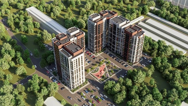 Купить однокомнатную квартиру в ЖК Флора (Flora) в Воронеже. Вариант № 1493994, 1, площадь - квм, цена 6003639 рублей