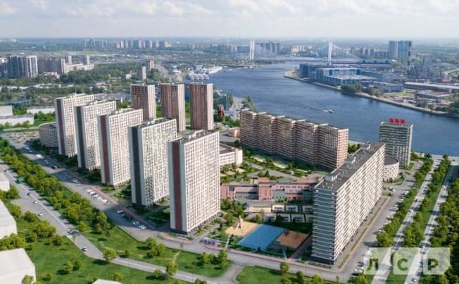 Купить студию в новостройках в ЖК Октябрьская набережная в Санкт-Петербурге. Вариант № 2261597, 0, площадь - квм, цена 8035700 рублей