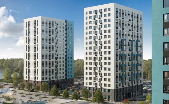 Купить двухкомнатную квартиру в новостройках у метро Домодедовская в Московской области. Вариант № 2203990, 1, площадь - квм, цена 12522238 рублей