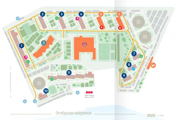 Купить студию в ЖК Октябрьская набережная в Санкт-Петербурге. Вариант № 2261598, 1, площадь - квм, цена 8012160 рублей