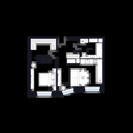 . Вариант № 2349613, 0, площадь - 54.94 квм, цена 24030756 рублей