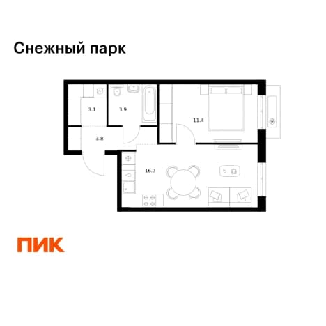 Купить однокомнатную квартиру площадью 40 кв.м в районе Первореченский в Владивостоке. Вариант № 2057052, 1, площадь - квм, цена 8169000 рублей