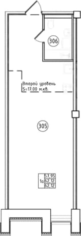 . Вариант № 1815731, 0, площадь - 62.12 квм, цена 15643740 рублей