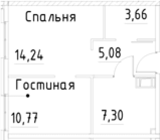 . Вариант № 1920175, 0, площадь - 41.05 квм, цена 9802469 рублей