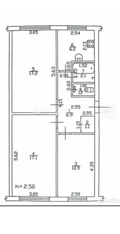 Купить трехкомнатную квартиру до 1 млн в Алтайском крае. Вариант № 2270744, 0, площадь - квм, цена 5490000 рублей