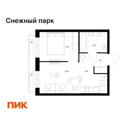 Купить однокомнатную квартиру до 7 млн в районе Первореченский в Владивостоке. Вариант № 2051785, 1, площадь - квм, цена 6314420 рублей