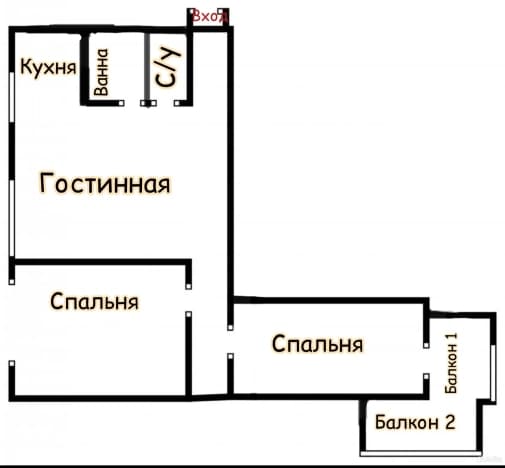 Купить трехкомнатную квартиру в районе Северо-Восточный в Старом Осколе. Вариант № 2133897, 0, площадь - квм, цена 5950000 рублей