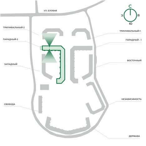 . Вариант № 2123498, 1, площадь - 62 квм, цена 6007800 рублей