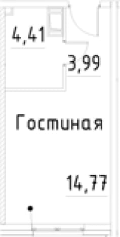 . Вариант № 1920558, 0, площадь - 23.17 квм, цена 6010084 рублей