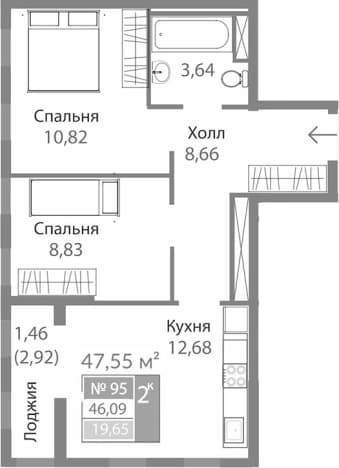 Купить квартиру в ЖК Благо в Республике Крым. Вариант № 2273981, 0, площадь - квм, цена 7187900 рублей