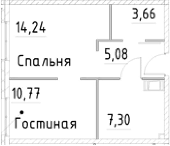 . Вариант № 1853456, 0, площадь - 41.05 квм, цена 9516958 рублей