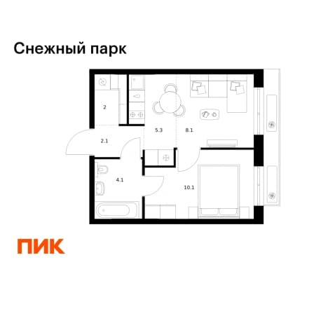 Купить однокомнатную квартиру до 7 млн в районе Первореченский в Владивостоке. Вариант № 2131175, 1, площадь - квм, цена 6308300 рублей