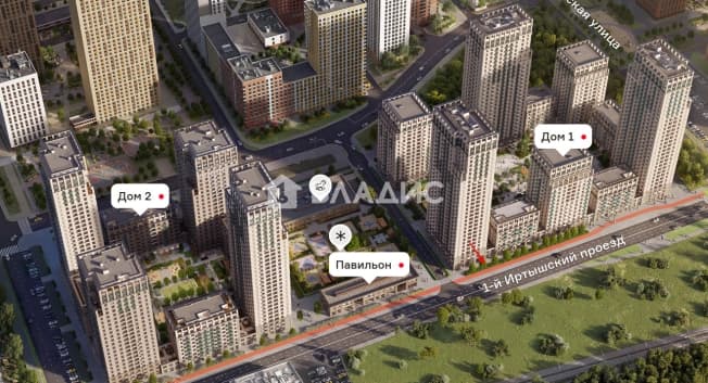 Купить квартиру в новостройках в Микрорайоне 36А, Мытищи в Мытищах. Вариант № 2387139, 0, площадь - квм, цена 13200000 рублей