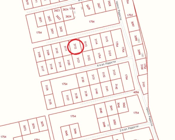 Купить земельный участок на улице 3-я в Новосибирске. Вариант № 2235143, 0, площадь - квм, цена 250000 рублей