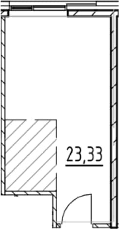 . Вариант № 2150268, 0, площадь - 22.58 квм, цена 10012163 рублей