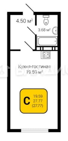 Купить квартиру до 2,5 млн в Воронежской области. Вариант № 1744283, 0, площадь - квм, цена 2415990 рублей