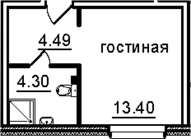 . Вариант № 2035258, 0, площадь - 22.19 квм, цена 5600000 рублей