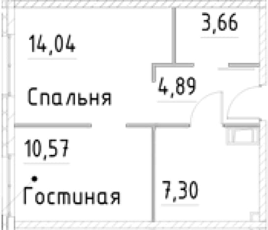 . Вариант № 1853479, 0, площадь - 40.46 квм, цена 9453001 рублей