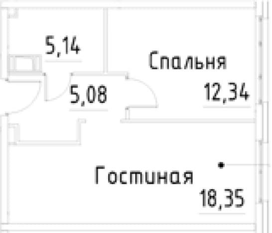 . Вариант № 1920300, 0, площадь - 40.91 квм, цена 9940909 рублей