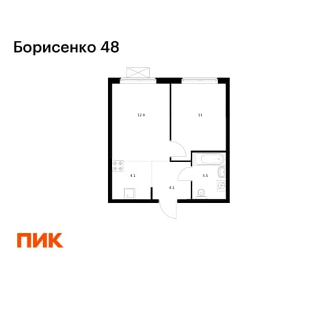 . Вариант № 2299556, 0, площадь - 36.6 квм, цена 9084120 рублей