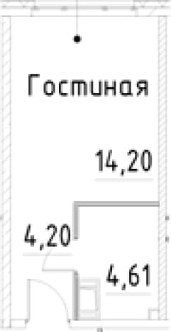 . Вариант № 1853485, 0, площадь - 23.01 квм, цена 5968582 рублей