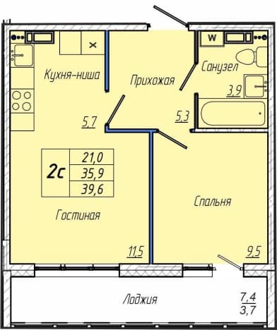 Купить квартиру на 1 этаже в новостройках (ЖК) в Микрорайоне 72А в Кемерове. Вариант № 2004031, 0, площадь - квм, цена 6680000 рублей