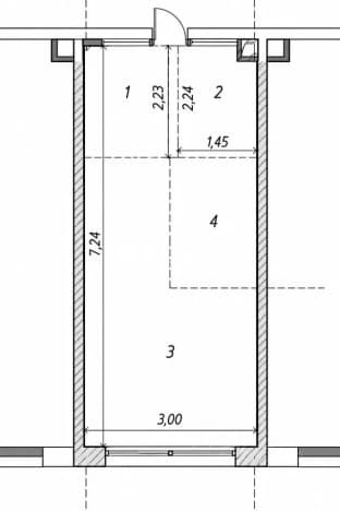 . Вариант № 2360790, 0, площадь - 21.5 квм, цена 11000000 рублей
