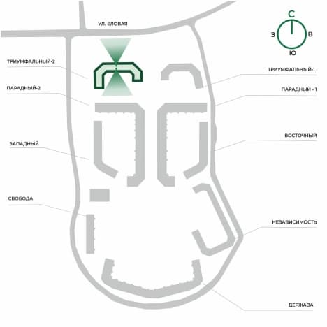 . Вариант № 2325309, 1, площадь - 64.35 квм, цена 6694009 рублей