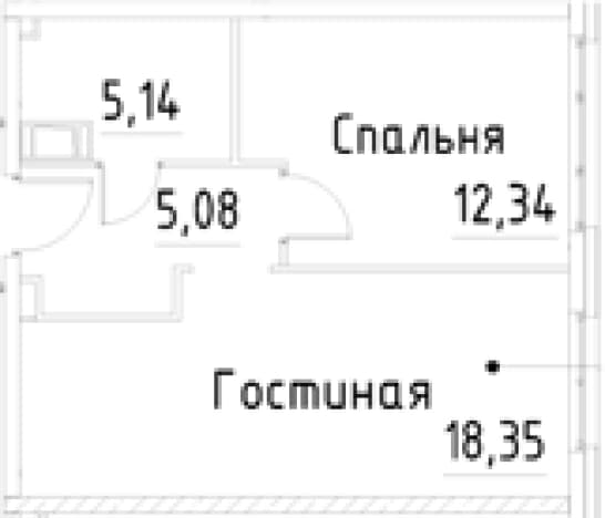 . Вариант № 1920173, 0, площадь - 40.91 квм, цена 9940909 рублей