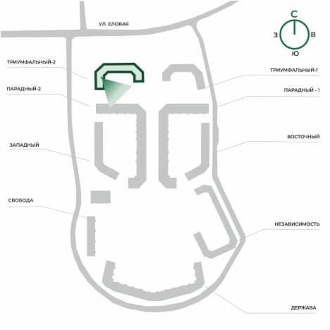 . Вариант № 2265350, 1, площадь - 63.35 квм, цена 6469619 рублей