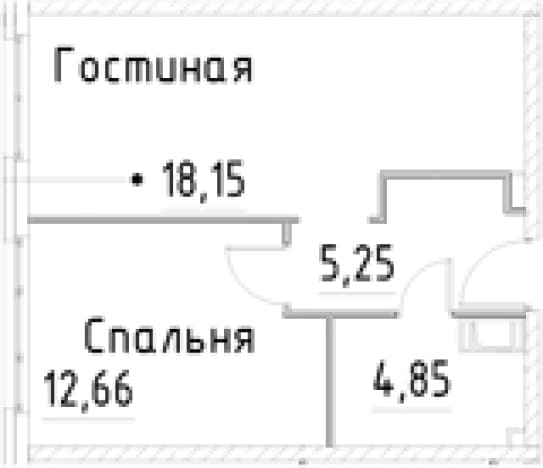 . Вариант № 1920423, 0, площадь - 40.91 квм, цена 9940909 рублей