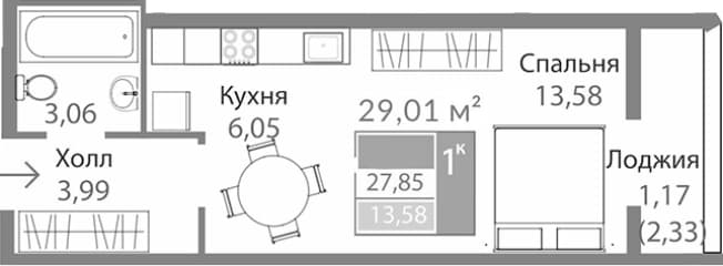 Купить студию до 6 млн в Республике Крым. Вариант № 2273994, 0, площадь - квм, цена 4792696 рублей