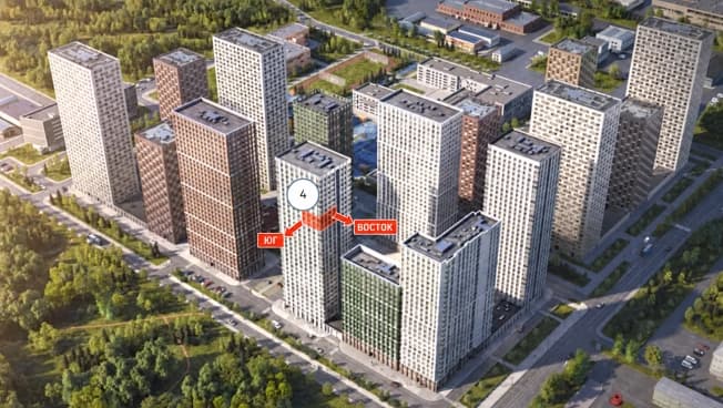 Купить двухкомнатную квартиру в новостройках в районе Отрадное в Москве. Вариант № 2249532, 0, площадь - квм, цена 16999999 рублей
