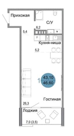 Купить студию до 20 млн в Керчи. Вариант № 1750268, 0, площадь - квм, цена 8645000 рублей