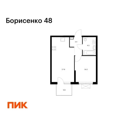 . Вариант № 2127158, 0, площадь - 36.8 квм, цена 9115360 рублей