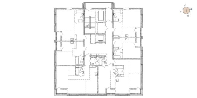 . Вариант № 1788417, 1, площадь - 25.73 квм, цена 5557680 рублей