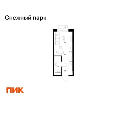 Купить квартиру до 7 млн в новостройках (ЖК) в районе Первореченский в Владивостоке. Вариант № 2325076, 1, площадь - квм, цена 5724810 рублей