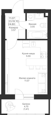 Купить квартиру в Деревне Царёве в Пестречинском районе в Республике Татарстан (татарстан). Вариант № 2351197, 1, площадь - квм, цена 6543600 рублей