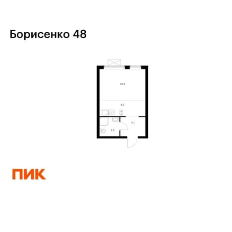 Купить квартиру площадью 25 кв.м в Владивостоке. Вариант № 2224079, 1, площадь - квм, цена 6535140 рублей