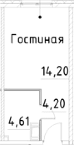 . Вариант № 2006949, 0, площадь - 23.01 квм, цена 5978936 рублей