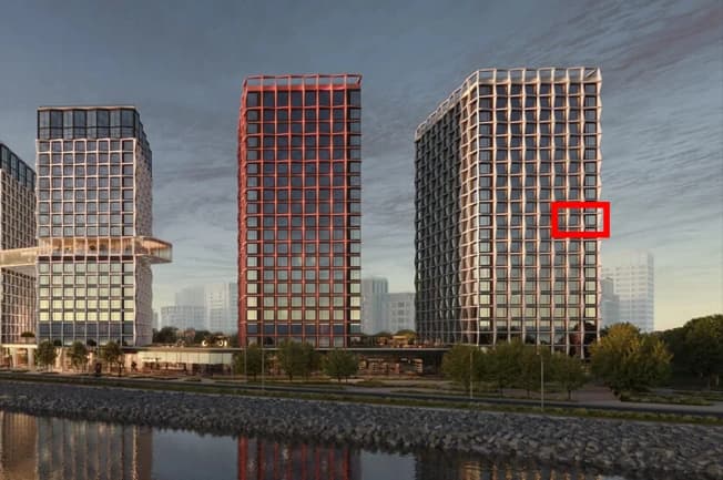 Купить квартиру без отделки в новостройках в Санкт-Петербурге. Вариант № 2401100, 0, площадь - квм, цена 28866000 рублей