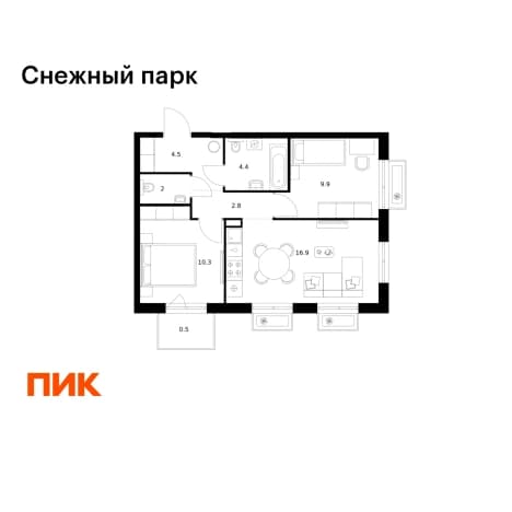 Купить квартиру с балконом в районе Первореченский в Владивостоке. Вариант № 2243179, 1, площадь - квм, цена 9321210 рублей