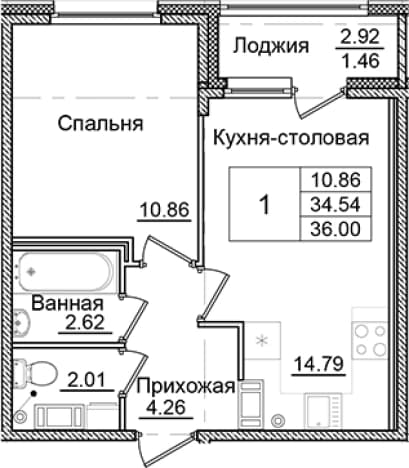 Купить однокомнатную квартиру до 20 млн в Санкт-Петербурге. Вариант № 1910207, 0, площадь - квм, цена 6453622 рублей