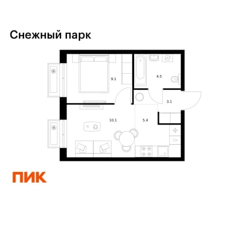 Купить квартиру на вторичке в Яковлевском Муниципальном Округе в Приморском крае. Вариант № 2243180, 1, площадь - квм, цена 6781320 рублей