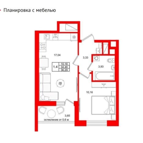 Купить квартиру площадью 30 кв.м в Кудрове. Вариант № 2338464, 0, площадь - квм, цена 7850000 рублей
