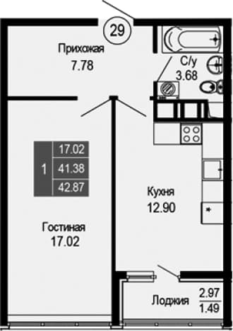 Купить однокомнатную квартиру в ЖК Море в Евпатории. Вариант № 2225076, 0, площадь - квм, цена 10288800 рублей
