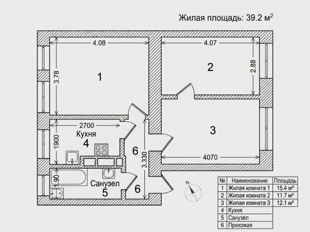 Купить трехкомнатную квартиру площадью 50 кв.м в Владимире. Вариант № 2156020, 0, площадь - квм, цена 6990000 рублей