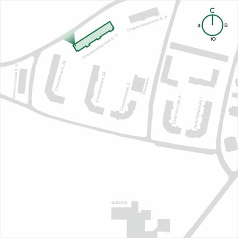 . Вариант № 1496583, 1, площадь - 50.9 квм, цена 5996020 рублей